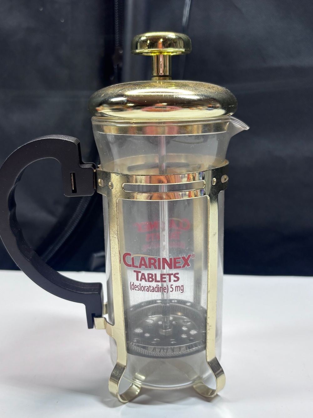 VTG Clarinex Tablets Working French Press / Pharmaceutical Collectible - Picture 4 of 12